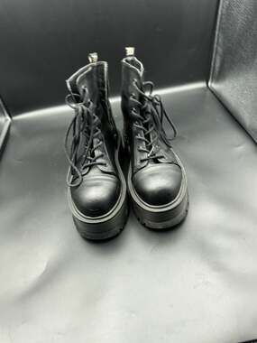 Demonia Slacker-55 Black Platform Combat Boots